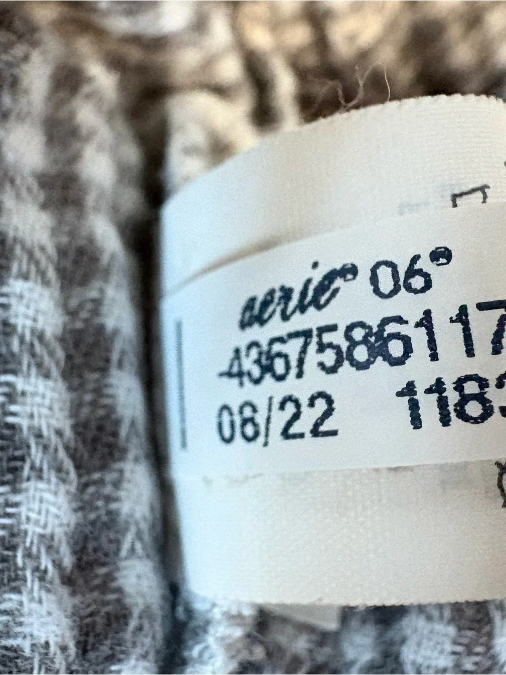 Aerie Soft Gauze Pajama Jogger Pants Plaid Neutral Coastal Boho Loungewear XS